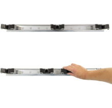 Profil din aluminiu cu role pentru montaj flexibil