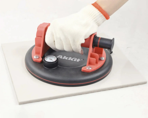 Ventuză de aspirație pentru plăci cu manometru și mână