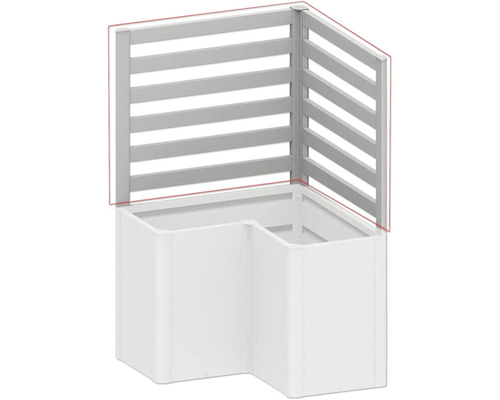 Jardinieră supraînălțată cu spalier din plastic