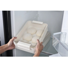 Recipient pentru aluat cu bile de aluat în frigider