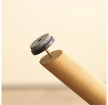 Picior de mobilă cu alunecător din pâslă și șurub