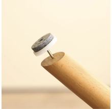 Picior de mobilă cu alunecător din pâslă și șurub