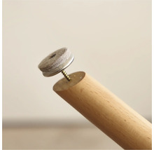 Picior de mobilă cu alunecător din pâslă și șurub