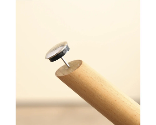 Glisor de mobilă cu știft de lemn