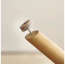 Picior de mobilier cu alunecător din pâslă pentru înșurubat