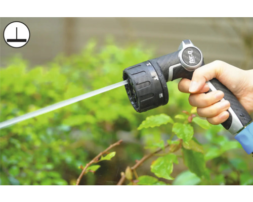 Duș de mână cu jet de pulverizare și logo for-q