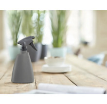 Pulverizator pentru plante pe o masă din lemn