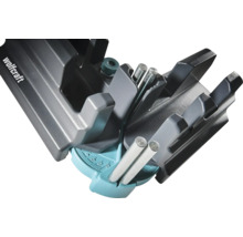 Dispozitiv de măsurat și tăiat unghiuri Wolfcraft din plastic cu tije metalice pentru reglarea și tăierea precisă a unghiurilor.