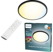 Plafonieră LED Philips cu telecomandă, 16 Watt, 2000 lumeni, intensitate reglabilă, design extra plat.