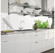 Scenă de bucătărie cu chiuvetă, robinet, rafturi și ustensile de bucătărie