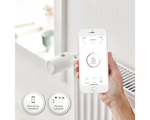 Aplicație pentru smartphone pentru controlul termostatului radiatorului pentru controlul încălzirii