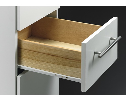 Sertar deschis din lemn cu mâner