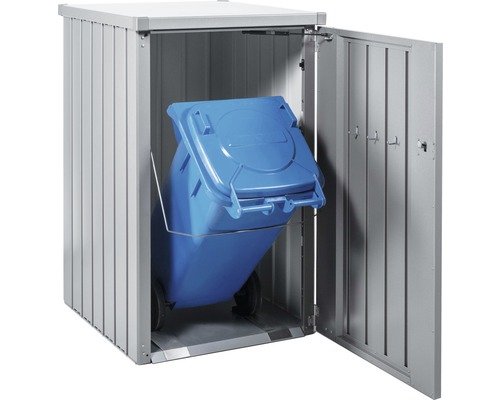 Cutie pentru pubele cu un tomberon albastru