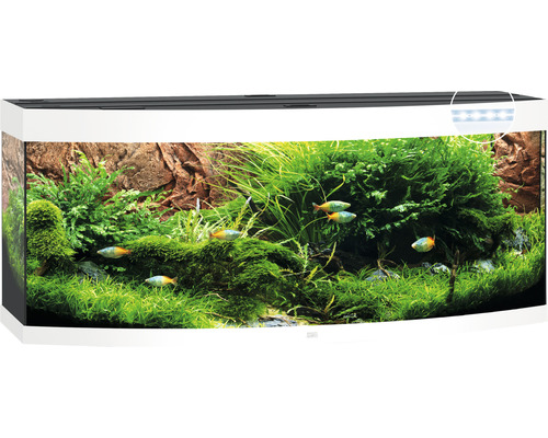 Acvariu JUWEL Vision 450 cu iluminare LED, filtru, încălzitor, fără dulap inferior alb