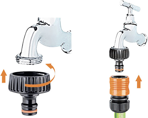Conector robinet pentru montare pe un robinet