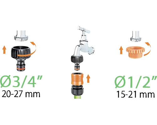 Adaptor robinet pentru 3/4 inch și 1/2 inch