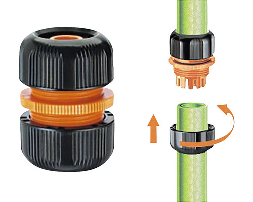 Conector furtun de grădină cu instrucțiuni de instalare
