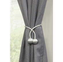 Legătoare draperie Flex-S cu magnet, alb, 48 cm, set 2 buc.