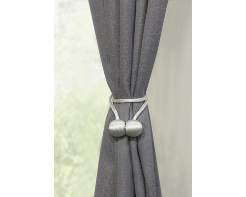 Perdea gri cu reținător magnetic