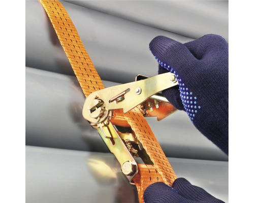 Chingă de ancorare cu clichet în uz