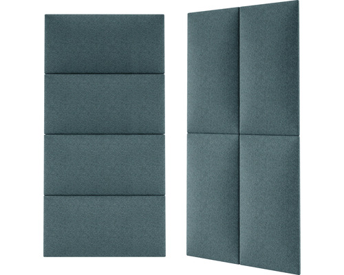 Absorbant de sunet pentru montare pe perete, format din mai multe panouri dreptunghiulare