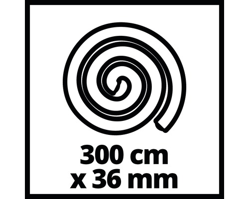 Simbol pentru furtun 300 centimetri pe 36 milimetri