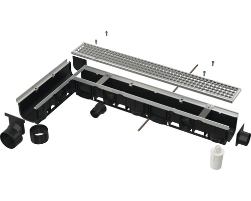 Canal de drenaj cu accesorii pentru grădină