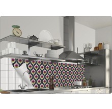 Scenă de bucătărie cu folie de protecție pentru perete cu model floral