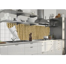 Scenă de bucătărie cu folie de protecție împotriva stropilor cu design de frânghie