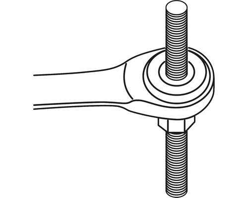 Desen cu o bară de direcție cu șurub