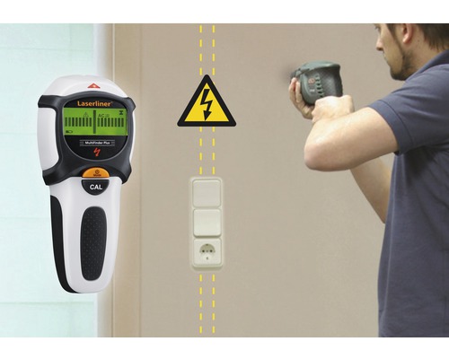 Laserliner Multifinder Plus pentru localizarea cablurilor electrice din perete