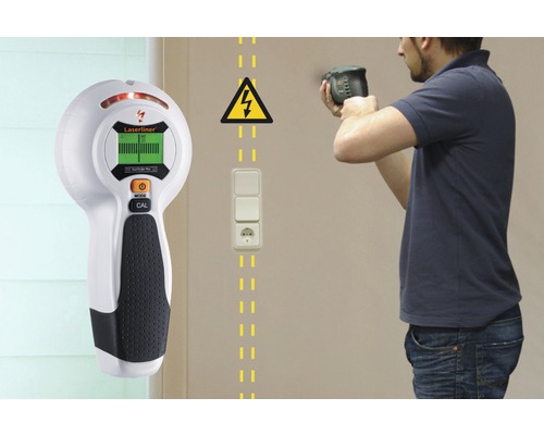 Dispozitiv de detectare Laserliner utilizat pentru verificarea pereților pentru cabluri electrice