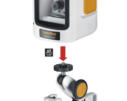 Laserliner SmartCross-Laser cu racord de trepied de 1/4 inch