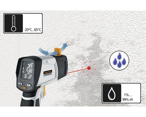 Higrometru Laserliner CondenseSpot Plus cu afișaj de temperatură