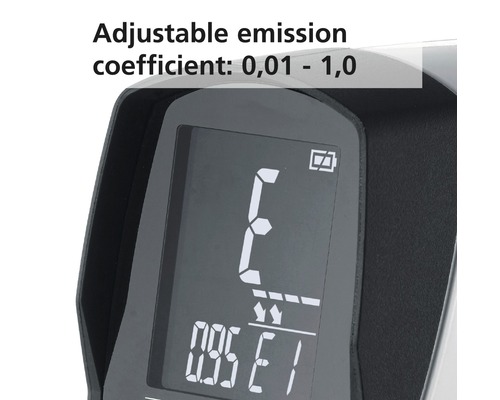 Coeficient de emisie reglabil: 0,01 - 1,0