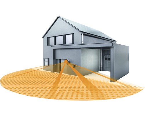 Casă cu senzor de mișcare pentru detectarea mișcărilor în exterior