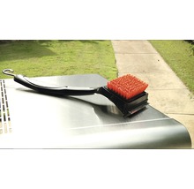 Perie grătar cu peri și răzuitor