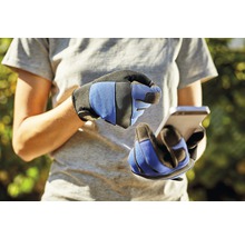 Mănuși de grădină for_q mărimea M albastru/negru-thumb-4