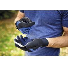 Mănuși de grădină for_q grip mărimea M albastru/negru-thumb-4