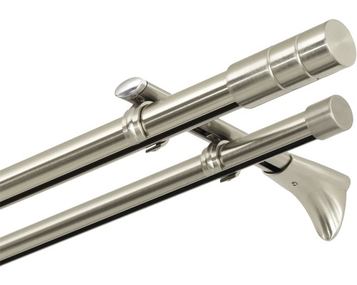 Bară dublă de perdea metalică cu suport
