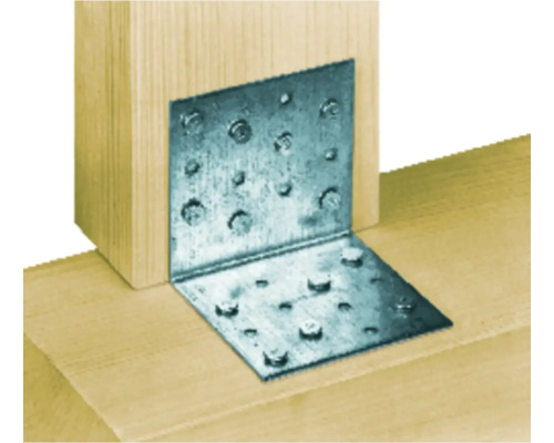 Conector de colț metalic pentru îmbinări de lemn