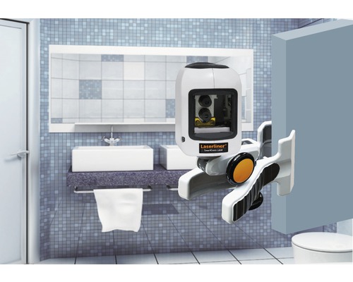 Laserliner SmartCross-Laser cu suport într-o baie