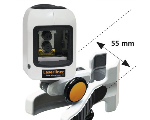 Laserliner SmartCross-Laser cu o măsurătoare de 55 mm