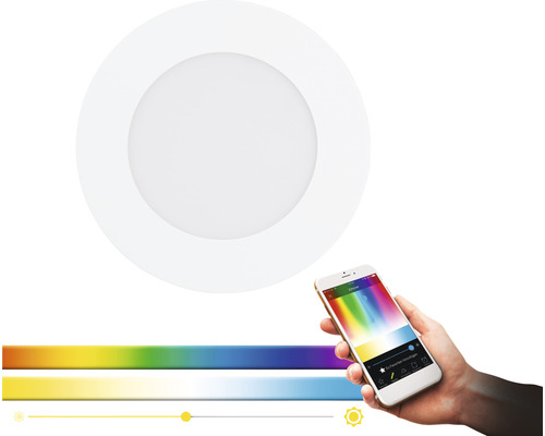 Plafonieră LED rotundă cu control prin smartphone