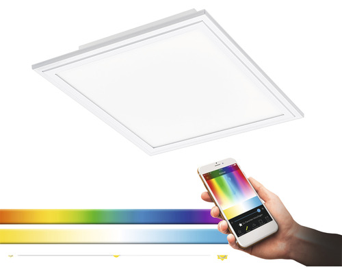 Plafonieră LED pătrată cu control prin smartphone