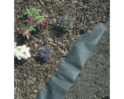 Strat de flori cu flori și material anti-buruieni