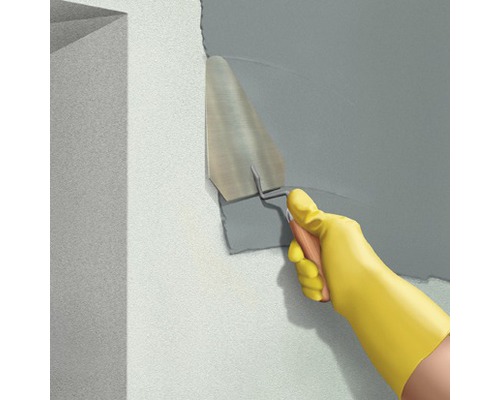 Aplicarea tencuielii pe un perete cu o mistrie