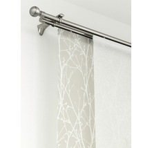 Bară dublă pentru perdea cu draperii cu panouri și design de copac