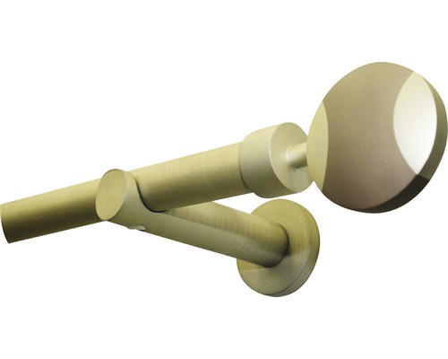 Bară de perdea cu suporturi și capăt