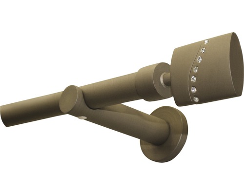 Bară de perdea cu capăt și suport de perete